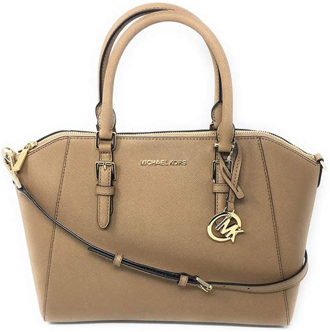 michael kors ciara saffiano large top zip satchel|Ciara Large Saffiano Leather Satchel .